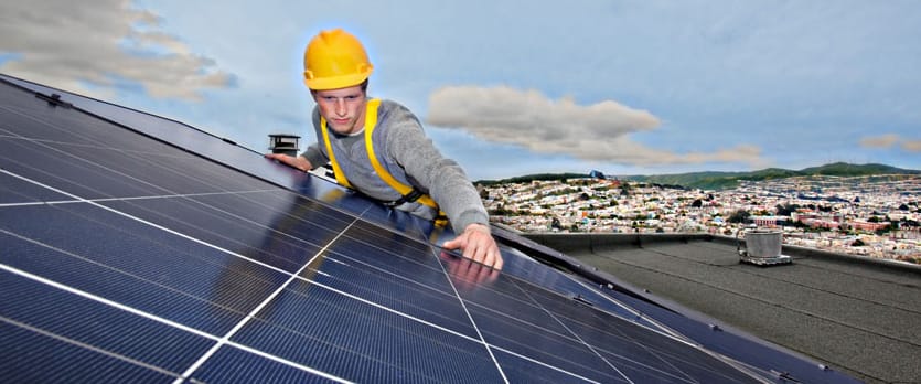 Installing Solar Panels | All Climate Roofing
