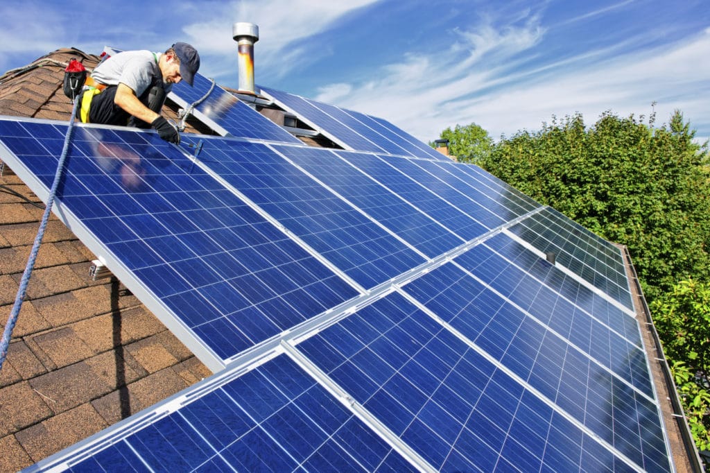 Cleaning Solar Panels | All Climate Roofing